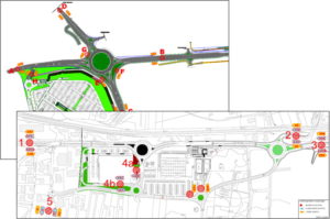 Indagini cordonali a supporto dello studio d’impatto viabilistico per la realizzazione di un centro commerciale